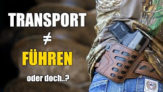 Waffengesetz 1x1 Transport vs Führen [upl. by Teragramyram]