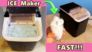 ICE MAKER Review uses 115 watts ICE Cubes in 7 minutes [upl. by Atteve]