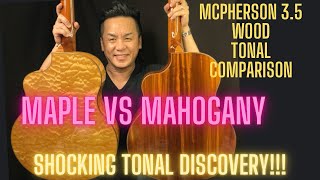 MAPLE VS MAHOGANY MCPHERSON 35XP GUITAR TONAL DIFFERENCES [upl. by Herring]