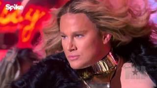 Beyonce Hits Stage With Channing Tatum For Lip Sync Battle [upl. by Ahsirek]