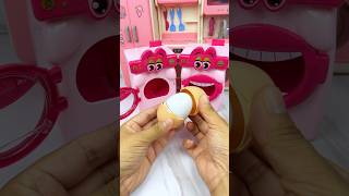 Satisfying With Unboxing Miniature Washing Machine Eating Egg Set Toys ASMR Videos [upl. by Eittap]