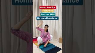 Yoga for PCOD yoga infertility pcod yogawithbhumikaa [upl. by Petracca345]