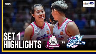 AKARI vs CREAMLINE  SET 1 GAME HIGHLIGHTS  202425 PVL ALLFILIPINO CONFERENCE  NOV 23 2024 [upl. by Rehpotsirahc]