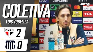 COLETIVA LUÍS ZUBELDÍA  São Paulo x Talleres  Libertadores 2024 [upl. by Ayifa]