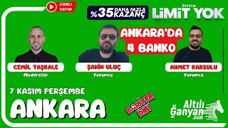 ANKARA  Canlı Yayın  Bariyer Dibi  7 Kasım 2024 Perşembe atyarisi [upl. by Akzseinga]