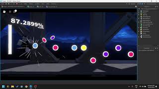 Roblox rhythm game progress 11 [upl. by Cutcliffe]