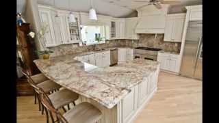 Typhoon Bordeaux Granite With Full Granite Backsplash [upl. by Noivaz]