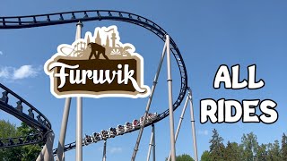 Furuvik Gävle Sweden All Rides 2023 [upl. by Ainesej]