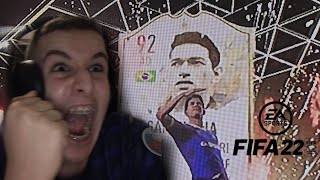 FIFA 22JE PACK MA PREMIÈRE ICÔNE GARRINCHA  PACK OPENING  17M crédits [upl. by Yager704]