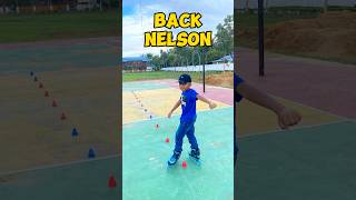 INLINE SKATE TRICKS  BACK NELSON‼️ [upl. by Ycnan487]