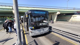 İstanbulda Metrobüs ile Söğütlüçeşme  Beylikdüzü Arasında Seyahat [upl. by Sesmar503]