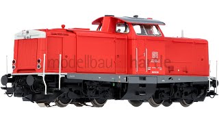 ESU 31575 BR 212 100 verkehrsrot DB AG  DCAC Sound  Rauch  Rangierkupplung  Spur H0 [upl. by Eeb]