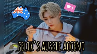 Felix speaking english with Australian accent 필릭스  Stray Kids 스트레이키즈 [upl. by Jane]