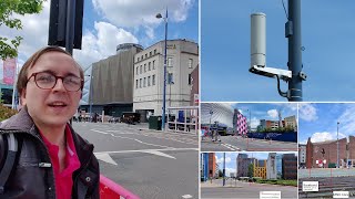 Blazing Three UK 5G from Brand New Small Cell Poles of Wonder in Birmingham [upl. by Namus209]