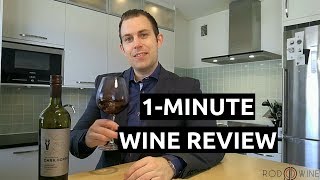 1 Minute Wine Review 2014 Dark Horse Cabernet Sauvignon [upl. by Siuluj841]