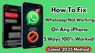 Why Whatsapp Not Working On Any Iphone In Pakistan Latest 2025 Method [upl. by Honan719]