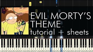 Blonde Redhead  For the Damaged Coda Evil Mortys Theme  Piano Tutorial  Sheets [upl. by Einreb72]