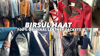 Birsul haat leather market in Kolkata 100 original leather jackets in Kolkata winter 🥶jackets ❄️ [upl. by Bortz814]