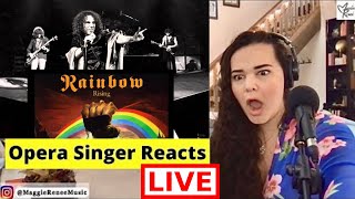 Opera Singer Reacts to Rainbow  Stargazer amp Black Sabbath  Heaven and Hell  FIRST TIME LIVE 🤘 [upl. by Rube]