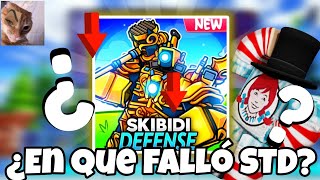 ¿En que Falló Skibidi Tower Defense  mini historia de STD skibiditoilettowerdefense [upl. by Oleic]