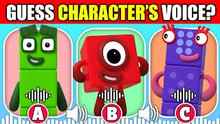 🔊 Can You Guess The Numberblocks 🔢 Characters By Their Voice  One Two Three Four Five [upl. by Ruddie658]