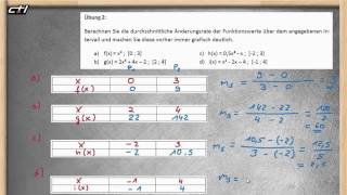 Differenzenquotient  Durchschnittliche mittlere Änderungsrate ★ Übung 2 [upl. by Bravar]