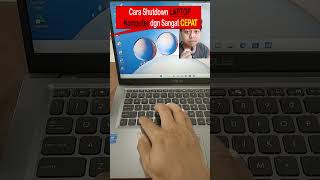 cara shutdown laptop dengan sangat cepat di windows 11 shorts [upl. by Zelikow]