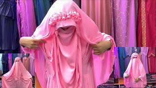 New Shahjadi Borka with Crown Hijab  New Design Borka Collection  Hudi Hijab amp Borka Tutorial 2022 [upl. by Odab785]