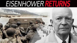 EISENHOWER  His Emotional Return To The DDay Beaches  WW2 Normandy [upl. by Riplex]