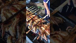 Grilled Chicken ampFrog youtubeshorts videoshort shorts viral viralvideo streetfood video [upl. by Nevak608]