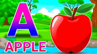 A For Apple B For Ball I Abcd Song I Abcd Rhymes I Abc Song Nursery Rhymes I kids videoHappy Bachpan [upl. by Nnire]