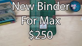 NEW Binder For Max  Cash Stuffing  Savings Challenges  250  College Graduation Gift [upl. by Anelim]