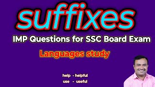 Suffixes prefixes English Grammar Language StudySSC Board Exam GrammarHow to create suffix word [upl. by Hourigan]