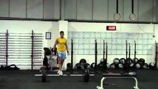 Barbell thrusters on the minute [upl. by Orgell]