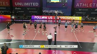 AU Pro Volleyball Game 4 Jenna Rosenthal QUICK Kill [upl. by Anibas]