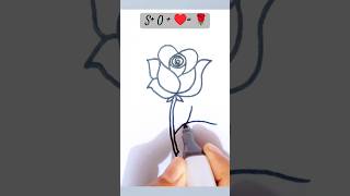 S♥️🌹 How to draw ROSE from Samp♥️ Easy ROSE drawingshorts [upl. by Kiefer]