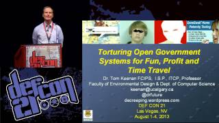 Defcon 21  Torturing Open Government Systems for Fun Profit and Time Travel [upl. by Bolen]