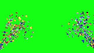 Confetti green screen new [upl. by Linc]