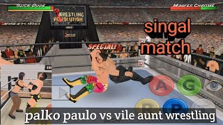 palko paulo vs Vile aunt wrestling revolution 3d gameplay [upl. by Archangel436]