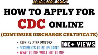 How to apply CDC ONLINESTEP BY STEP [upl. by Aiuqcaj]