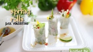 Orientalne ruloniki warzywne spring rolls  KotletTV [upl. by Fortier]