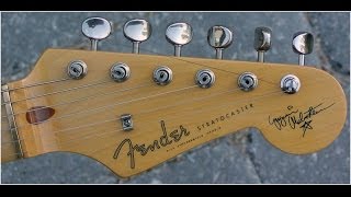 Upgrading your Fender Squier guitar DIY how to Gotoh locking tuners [upl. by Nanda102]