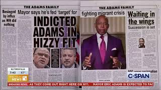 Eric Adams NYC Mayor indicted headlines as seen this morning on Spectrum News NY1 9262024 [upl. by Martella474]