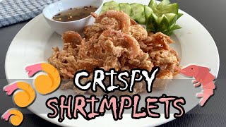 CRISPY FRIED SHRIMPLETS  CRISPY BABY SHRIMPS  PERFECT MATCH TO BEER PERFECT PANG PULUTAN 011 [upl. by Gordy]