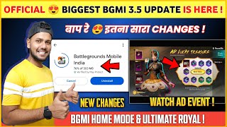 35 Update 😍 Bgmi New Update All Changes  Bgmi New Event  Bgmi 35 Update  Bgmi Home Mode [upl. by Suki]