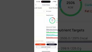 Adding a Recipe to Cronometer from Phone [upl. by Artapoelc]