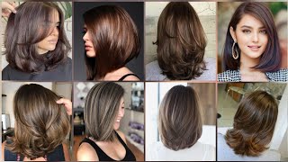 Best TOp 40 Medium length layered Haircuts Bob Pixie Haircut for womens viral viralvideo [upl. by Brinkema]