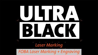 Create ULTRA BLACK and resistant markings with FOBAs Ultrashort Pulse Laser [upl. by Adamik]