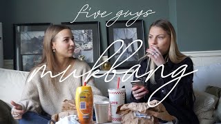 FIVE GUYS MUKBANG MET FLEUR NIJBACKER 🍟🍔 ☆ Rosa Sofia [upl. by Llebasi]