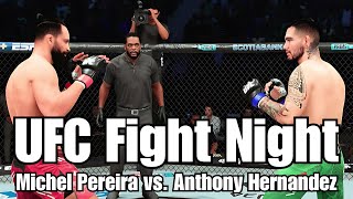 UFC Fight Night Michel Pereira vs Anthony Hernandez UFC5 Simulation [upl. by Llecrup89]